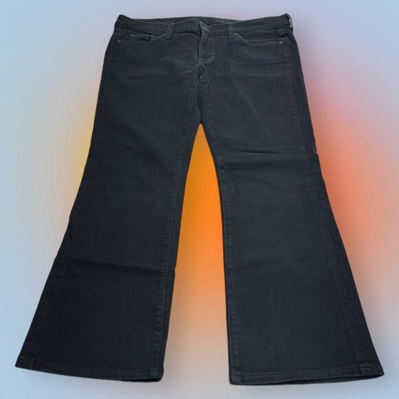 7 FOR ALL MANKIND Women’s 32 Black Bootcut Jeans - Picture 2 of 4